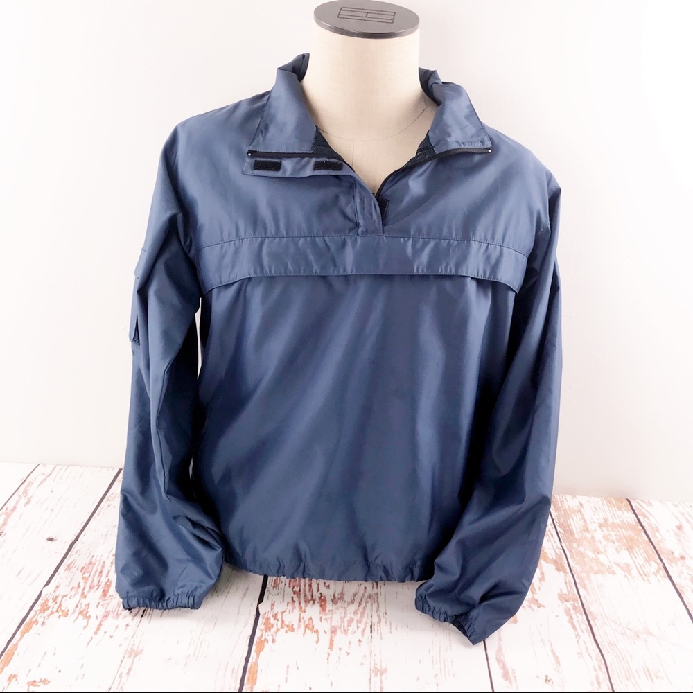 Gap Vintage Windbreaker Pull Over Blue Jacket